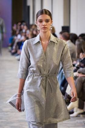 Martino Midali fashion show during the Milan Fashion Week - Womenswear S S 2026 in Milan, Italy on 23 September 2025. A model walks the runway at the Martino Midali fashion show during the Milan Fashion Week - Womenswear Spring Summer 2026 in Milan, Italy on 23 September 2025., Credit:Stefano Costantino TTL Avalon Italy, Milan  Copyright: xStefanoxCostantinoxTTLx xAvalonx 1039709864