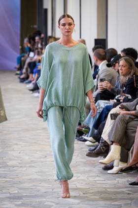 Martino Midali fashion show during the Milan Fashion Week - Womenswear S S 2026 in Milan, Italy on 23 September 2025. A model walks the runway at the Martino Midali fashion show during the Milan Fashion Week - Womenswear Spring Summer 2026 in Milan, Italy on 23 September 2025., Credit:Stefano Costantino TTL Avalon Italy, Milan  Copyright: xStefanoxCostantinoxTTLx xAvalonx 1039709891