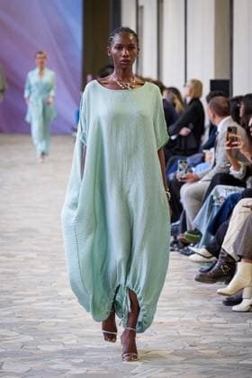 Martino Midali fashion show during the Milan Fashion Week - Womenswear S S 2026 in Milan, Italy on 23 September 2025. A model walks the runway at the Martino Midali fashion show during the Milan Fashion Week - Womenswear Spring Summer 2026 in Milan, Italy on 23 September 2025., Credit:Stefano Costantino TTL Avalon Italy, Milan  Copyright: xStefanoxCostantinoxTTLx xAvalonx 1039709910