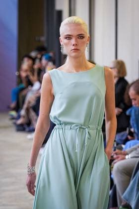 Martino Midali fashion show during the Milan Fashion Week - Womenswear S S 2026 in Milan, Italy on 23 September 2025. A model walks the runway at the Martino Midali fashion show during the Milan Fashion Week - Womenswear Spring Summer 2026 in Milan, Italy on 23 September 2025., Credit:Stefano Costantino TTL Avalon Italy, Milan  Copyright: xStefanoxCostantinoxTTLx xAvalonx 1039709965