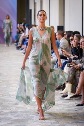 Martino Midali fashion show during the Milan Fashion Week - Womenswear S S 2026 in Milan, Italy on 23 September 2025. A model walks the runway at the Martino Midali fashion show during the Milan Fashion Week - Womenswear Spring Summer 2026 in Milan, Italy on 23 September 2025., Credit:Stefano Costantino TTL Avalon Italy, Milan  Copyright: xStefanoxCostantinoxTTLx xAvalonx 1039709992