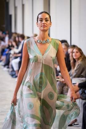 Martino Midali fashion show during the Milan Fashion Week - Womenswear S S 2026 in Milan, Italy on 23 September 2025. A model walks the runway at the Martino Midali fashion show during the Milan Fashion Week - Womenswear Spring Summer 2026 in Milan, Italy on 23 September 2025., Credit:Stefano Costantino TTL Avalon Italy, Milan  Copyright: xStefanoxCostantinoxTTLx xAvalonx 1039710005