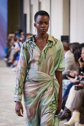 Martino Midali fashion show during the Milan Fashion Week - Womenswear S S 2026 in Milan, Italy on 23 September 2025. A model walks the runway at the Martino Midali fashion show during the Milan Fashion Week - Womenswear Spring Summer 2026 in Milan, Italy on 23 September 2025., Credit:Stefano Costantino TTL Avalon Italy, Milan  Copyright: xStefanoxCostantinoxTTLx xAvalonx 1039710055
