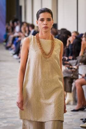 Martino Midali fashion show during the Milan Fashion Week - Womenswear S S 2026 in Milan, Italy on 23 September 2025. A model walks the runway at the Martino Midali fashion show during the Milan Fashion Week - Womenswear Spring Summer 2026 in Milan, Italy on 23 September 2025., Credit:Stefano Costantino TTL Avalon Italy, Milan  Copyright: xStefanoxCostantinoxTTLx xAvalonx 1039710102