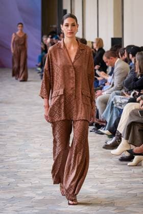 Martino Midali fashion show during the Milan Fashion Week - Womenswear S S 2026 in Milan, Italy on 23 September 2025. A model walks the runway at the Martino Midali fashion show during the Milan Fashion Week - Womenswear Spring Summer 2026 in Milan, Italy on 23 September 2025., Credit:Stefano Costantino TTL Avalon Italy, Milan  Copyright: xStefanoxCostantinoxTTLx xAvalonx 1039710142