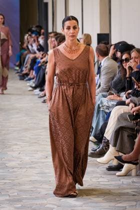 Martino Midali fashion show during the Milan Fashion Week - Womenswear S S 2026 in Milan, Italy on 23 September 2025. A model walks the runway at the Martino Midali fashion show during the Milan Fashion Week - Womenswear Spring Summer 2026 in Milan, Italy on 23 September 2025., Credit:Stefano Costantino TTL Avalon Italy, Milan  Copyright: xStefanoxCostantinoxTTLx xAvalonx 1039710158