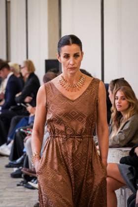 Martino Midali fashion show during the Milan Fashion Week - Womenswear S S 2026 in Milan, Italy on 23 September 2025. A model walks the runway at the Martino Midali fashion show during the Milan Fashion Week - Womenswear Spring Summer 2026 in Milan, Italy on 23 September 2025., Credit:Stefano Costantino TTL Avalon Italy, Milan  Copyright: xStefanoxCostantinoxTTLx xAvalonx 1039710168
