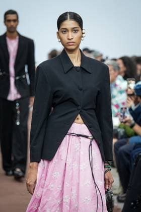 Dhruv Kapoor fashion show during the Milan Fashion Week - Womenswear S S 2026 in Milan, Italy on 23 September 2025. A model walks the runway at the Dhruv Kapoor fashion show during the Milan Fashion Week - Womenswear Spring Summer 2026 in Milan, Italy on 23 September 2025., Credit:Stefano Costantino TTL Avalon Italy, Milan  Copyright: xStefanoxCostantinoxTTLx xAvalonx 1039693064