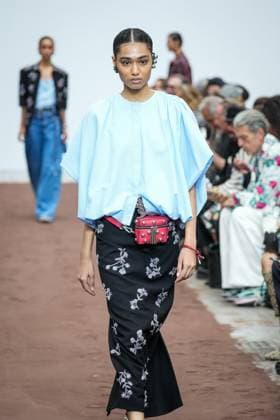 Dhruv Kapoor fashion show during the Milan Fashion Week - Womenswear S S 2026 in Milan, Italy on 23 September 2025. A model walks the runway at the Dhruv Kapoor fashion show during the Milan Fashion Week - Womenswear Spring Summer 2026 in Milan, Italy on 23 September 2025., Credit:Stefano Costantino TTL Avalon Italy, Milan  Copyright: xStefanoxCostantinoxTTLx xAvalonx 1039693102