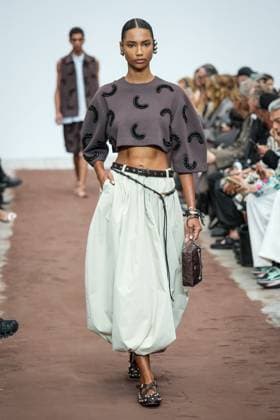Dhruv Kapoor fashion show during the Milan Fashion Week - Womenswear S S 2026 in Milan, Italy on 23 September 2025. A model walks the runway at the Dhruv Kapoor fashion show during the Milan Fashion Week - Womenswear Spring Summer 2026 in Milan, Italy on 23 September 2025., Credit:Stefano Costantino TTL Avalon Italy, Milan  Copyright: xStefanoxCostantinoxTTLx xAvalonx 1039693224