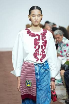 Dhruv Kapoor fashion show during the Milan Fashion Week - Womenswear S S 2026 in Milan, Italy on 23 September 2025. A model walks the runway at the Dhruv Kapoor fashion show during the Milan Fashion Week - Womenswear Spring Summer 2026 in Milan, Italy on 23 September 2025., Credit:Stefano Costantino TTL Avalon Italy, Milan  Copyright: xStefanoxCostantinoxTTLx xAvalonx 1039693351