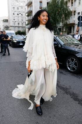 MFW - Alberta Ferretti Arrivals Natalia Diamante Bryant arrives to Alberta Ferretti fashion show during the Milan Fashion Week Women’s Spring-Summer 2026 on September 23, 2025 in Milan (Italy), Italy. Photo by Marco Piovanotto ABACAPRESS.COM Milan Italy  Copyright: xPiovanottoxMarco ABACAx