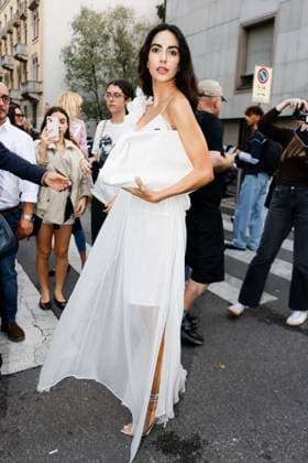MFW - Alberta Ferretti Arrivals Rocio Munoz Morales arrives to Alberta Ferretti fashion show during the Milan Fashion Week Women’s Spring-Summer 2026 on September 23, 2025 in Milan (Italy), Italy. Photo by Marco Piovanotto ABACAPRESS.COM Milan Italy  Copyright: xPiovanottoxMarco ABACAx