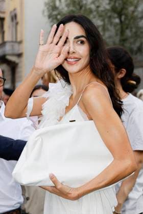 MFW - Alberta Ferretti Arrivals Rocio Munoz Morales arrives to Alberta Ferretti fashion show during the Milan Fashion Week Women’s Spring-Summer 2026 on September 23, 2025 in Milan (Italy), Italy. Photo by Marco Piovanotto ABACAPRESS.COM Milan Italy  Copyright: xPiovanottoxMarco ABACAx