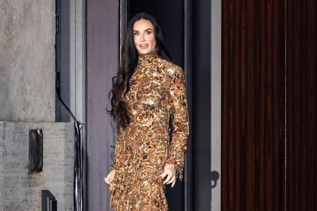 MFW - Demi Moore At Palazzo Mezzanotte Demi Moore arrives to Palazzo Mezzanotte to attending the premiere screening of short-movie Tiger during the Milan Fashion Week Women’s Spring-Summer 2026 on September 23, 2025 in Milan (Italy), Italy. Photo by Marco Piovanotto Abacapress.com Milan Italy  Copyright: xPiovanottoxMarco ABACAx