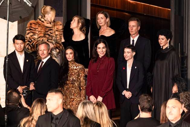 MFW - Palazzo Mezzanotte Spike Jonze, Edward Norton, Ronny Chieng, Alia Shawkat, Elliot Page, Demi Moore, Heather Lawless, Julianne Nicholson arrive to Palazzo Mezzanotte to attending the premiere screening of short-movie Tiger during the Milan Fashion Week Women’s Spring-Summer 2026 on September 23, 2025 in Milan (Italy), Italy. Photo by Marco Piovanotto ABACAPRESS.COM Milan Italy  Copyright: xPiovanottoxMarco ABACAx