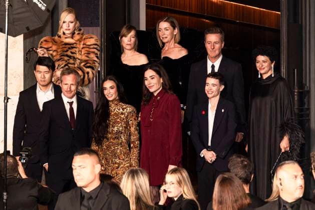 MFW - Palazzo Mezzanotte Spike Jonze, Edward Norton, Ronny Chieng, Alia Shawkat, Elliot Page, Demi Moore, Heather Lawless, Julianne Nicholson arrive to Palazzo Mezzanotte to attending the premiere screening of short-movie Tiger during the Milan Fashion Week Women’s Spring-Summer 2026 on September 23, 2025 in Milan (Italy), Italy. Photo by Marco Piovanotto ABACAPRESS.COM Milan Italy  Copyright: xPiovanottoxMarco ABACAx
