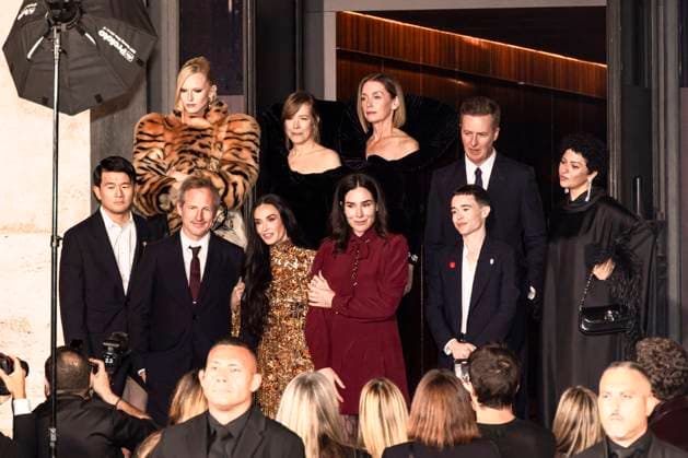 MFW - Palazzo Mezzanotte Spike Jonze, Edward Norton, Ronny Chieng, Alia Shawkat, Elliot Page, Demi Moore, Heather Lawless, Julianne Nicholson arrive to Palazzo Mezzanotte to attending the premiere screening of short-movie Tiger during the Milan Fashion Week Women’s Spring-Summer 2026 on September 23, 2025 in Milan (Italy), Italy. Photo by Marco Piovanotto ABACAPRESS.COM Milan Italy  Copyright: xPiovanottoxMarco ABACAx