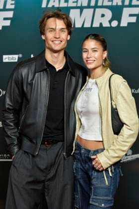 Arne Carlos Böttcher and Viviana Wessels at the premiere of the documentary Der talentierte Mr F at the cinema in theKulturBrauerei Berlin, 23 09 2025 Foto:xM.xBehrensx xFuturexImagex mister_5920