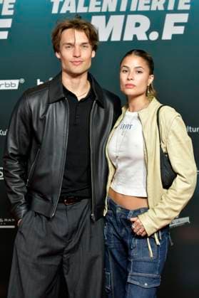 Arne Carlos Böttcher and Viviana Wessels at the premiere of the documentary Der talentierte Mr F at the cinema in theKulturBrauerei Berlin, 23 09 2025 Foto:xM.xBehrensx xFuturexImagex mister_5921