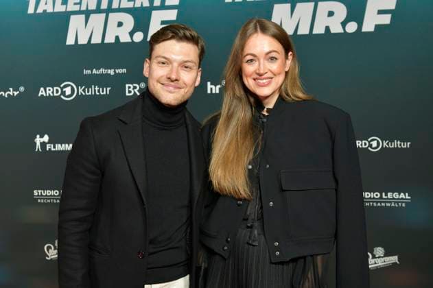 Lion Wasczyk and Lisa Rosa Bräutigam at the premiere of the documentary Der talentierte Mr F at the cinema in theKulturBrauerei Berlin, 23 09 2025 Foto:xM.xBehrensx xFuturexImagex mister_5941