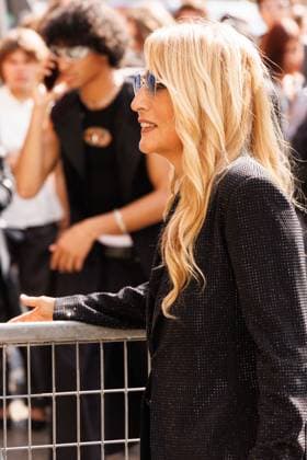 News - Diesel - Arrivals - Milan Fashion Week - Womenswear Spring Summer 2026 A guest is seen at the Diesel fashion show during Milan Fashion Week Women s Collection Spring Summer 2026. Milan (Italy), September 23rd, 2025. Photo: Cinzia Camela. Milan Circle Milano Italy Copyright: xCinziaxCamelax xLiveMediax LPN_2042787
