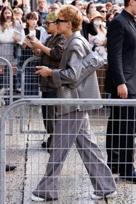 News - Diesel - Arrivals - Milan Fashion Week - Womenswear Spring Summer 2026 A guest is seen at the Diesel fashion show during Milan Fashion Week Women s Collection Spring Summer 2026. Milan (Italy), September 23rd, 2025. Photo: Cinzia Camela. Milan Circle Milano Italy Copyright: xCinziaxCamelax xLiveMediax LPN_2042848