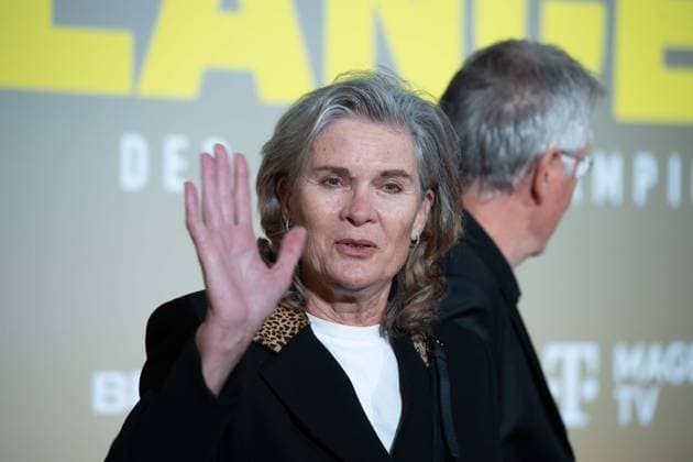 Ulrike NASSE MEYFARTH, former track and field athlete, with husband Roland NASSE, red carpet, red carpet show, arrival, movie premiere movie premiere BERNHARD LANGER Der Ewige Champion on 23 09 2025 at the Cinedom cinema in Cologne,
