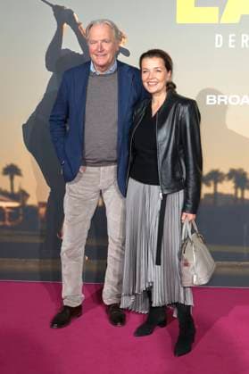 Gerald Böse with wife Julia Melchior at the premiere of the documentary Bernhard Langer Der ewige Champion at Cinedom Cologne, 23 09 2025 Foto:xR.xSchmiegeltx xFuturexImagex langer_5932