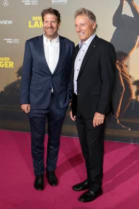 Arnim Butzen and Bernhard Langer at the premiere of the documentary Bernhard Langer Der ewige Champion at Cinedom Cologne, 23 09 2025 Foto:xR.xSchmiegeltx xFuturexImagex langer_5948