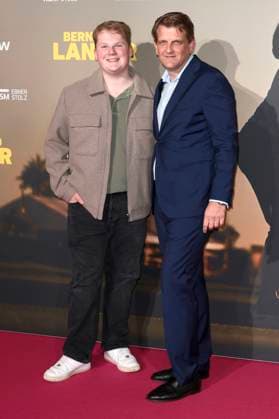 Julius Weckauf and Leopold Hoesch at the premiere of the documentary Bernhard Langer Der ewige Champion at Cinedom Cologne, 23 09 2025 Foto:xR.xSchmiegeltx xFuturexImagex langer_5958