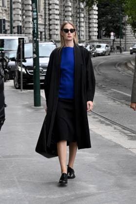Milan, Jil Sander - Arrival of Guests - Milan Fashion Week - Womenswear Spring Summer 2026. In the photo: Eva Riccobono  Copyright: xSimonexComix xipa-agency.netx xSimonexComix IPA_Agency_IPA65649147