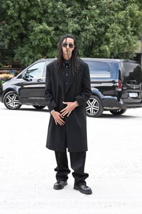 Milan, Jil Sander - Arrival of Guests - Milan Fashion Week - Womenswear Spring Summer 2026 In the photo Ghali  Copyright: xSimonexComix xipa-agency.netx xSimonexComix IPA_Agency_IPA65649334