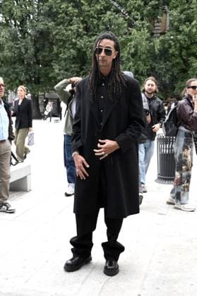 Milan, Jil Sander - Arrival of Guests - Milan Fashion Week - Womenswear Spring Summer 2026 In the photo Ghali  Copyright: xSimonexComix xipa-agency.netx xSimonexComix IPA_Agency_IPA65649403