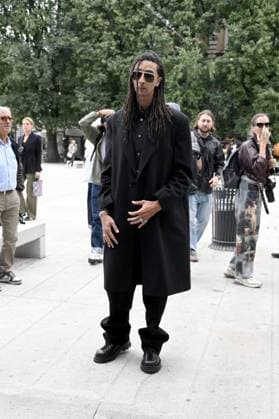 Milan, Jil Sander - Arrival of Guests - Milan Fashion Week - Womenswear Spring Summer 2026 In the photo Ghali  Copyright: xSimonexComix xipa-agency.netx xSimonexComix IPA_Agency_IPA65649411