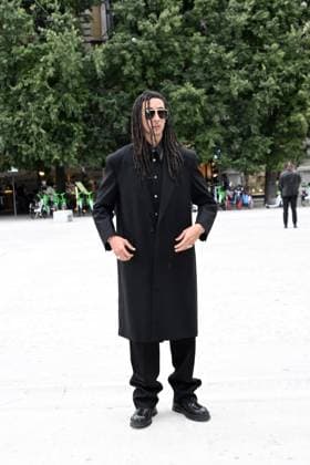 Milan, Italy: Milan, Jil Sander - Arrival of Guests - Milan Fashion Week - Womenswear Spring Summer 2026 In the photo Ghali Milan Italy  - ZUMAp169 20250924_zea_p169_083 Copyright: xSimonexComix