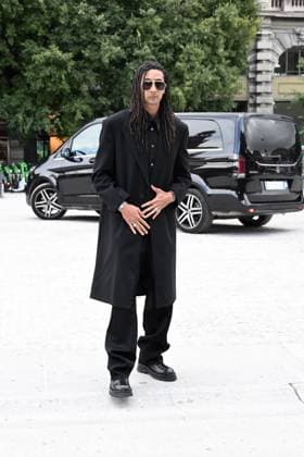 Milan, Italy: Milan, Jil Sander - Arrival of Guests - Milan Fashion Week - Womenswear Spring Summer 2026 In the photo Ghali Milan Italy  - ZUMAp169 20250924_zea_p169_087 Copyright: xSimonexComix