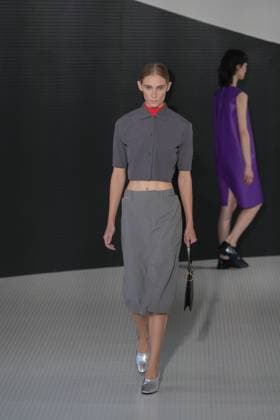 MFW - Jil Sander Runway Model at the Jil Sander fashion show during the Milan Womenswear Spring Summer 2026 on September 24, 2025 in Milan, Italy. Photo by Riccardo Giordano IPA ABACAPRESS.COM Milan Italy  Copyright: xGiordanoxRiccardo IPA ABACAx