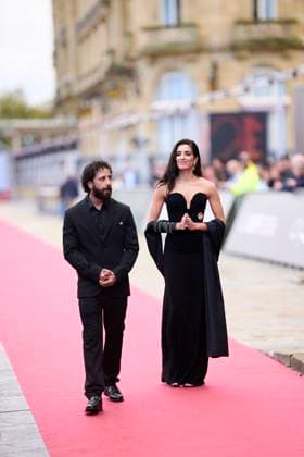 73rd San Sebastian International Film Festival: The Voice of Hind Rajab Red Carpet Motaz Malhees, Saja Kilani attended The Voice of Hind Rajab Red Carpet during 73rd San Sebastian International Film Festival at Victoria Eugenia Theatre on September 24, 2025 in Donostia San Sebastian, Spain Photo by IMAGO MPG Donostia San Sebastian Victoria Eugenia Theatre Euskadi Spain  Copyright: xMPGx