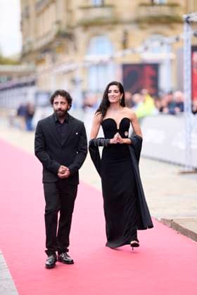 73rd San Sebastian International Film Festival: The Voice of Hind Rajab Red Carpet Motaz Malhees, Saja Kilani attended The Voice of Hind Rajab Red Carpet during 73rd San Sebastian International Film Festival at Victoria Eugenia Theatre on September 24, 2025 in Donostia San Sebastian, Spain Photo by IMAGO MPG Donostia San Sebastian Victoria Eugenia Theatre Euskadi Spain  Copyright: xMPGx