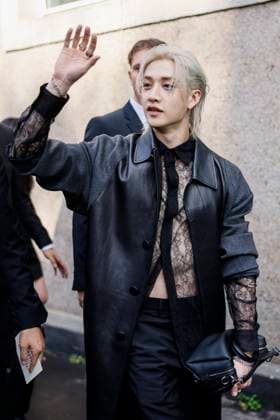 MFW Fendi Arrivals MP Bang Chan, leader of the South Korean boys band Stray Kids arrives to Fendi fashion show during Milan s Fashion Week Womenswear Spring Summer 2026, on September 24, 2025 in Milan (Italy), Italy. Photo by Marco Piovanotto Abacapress.com  Copyright: xPiovanottoxMarco ABACAx