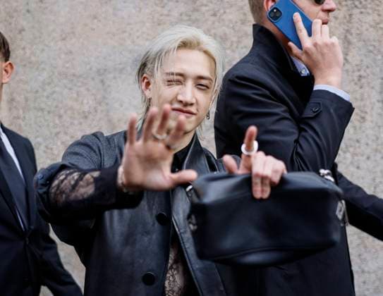 MFW Fendi Arrivals MP Bang Chan, leader of the South Korean boys band Stray Kids arrives to Fendi fashion show during Milan s Fashion Week Womenswear Spring Summer 2026, on September 24, 2025 in Milan (Italy), Italy. Photo by Marco Piovanotto Abacapress.com  Copyright: xPiovanottoxMarco ABACAx