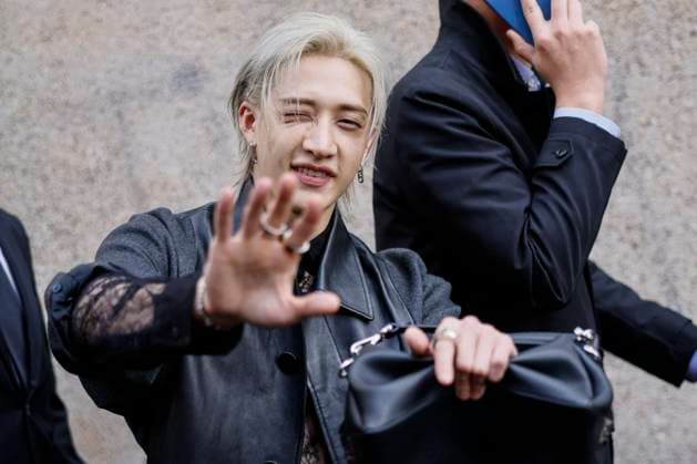 MFW Fendi Arrivals MP Bang Chan, leader of the South Korean boys band Stray Kids arrives to Fendi fashion show during Milan s Fashion Week Womenswear Spring Summer 2026, on September 24, 2025 in Milan (Italy), Italy. Photo by Marco Piovanotto Abacapress.com  Copyright: xPiovanottoxMarco ABACAx