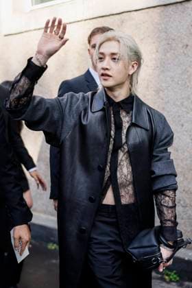 MFW Fendi Arrivals MP Bang Chan, leader of the South Korean boys band Stray Kids arrives to Fendi fashion show during Milan s Fashion Week Womenswear Spring Summer 2026, on September 24, 2025 in Milan (Italy), Italy. Photo by Marco Piovanotto Abacapress.com  Copyright: xPiovanottoxMarco ABACAx