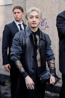 MFW Fendi Arrivals MP Bang Chan, leader of the South Korean boys band Stray Kids arrives to Fendi fashion show during Milan s Fashion Week Womenswear Spring Summer 2026, on September 24, 2025 in Milan (Italy), Italy. Photo by Marco Piovanotto Abacapress.com  Copyright: xPiovanottoxMarco ABACAx