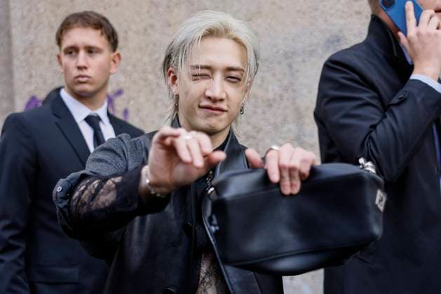 MFW Fendi Arrivals MP Bang Chan, leader of the South Korean boys band Stray Kids arrives to Fendi fashion show during Milan s Fashion Week Womenswear Spring Summer 2026, on September 24, 2025 in Milan (Italy), Italy. Photo by Marco Piovanotto Abacapress.com  Copyright: xPiovanottoxMarco ABACAx