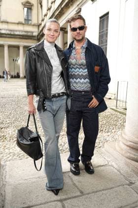 Milan, Milan Women s Fashion Week Spring Summer 2026 - Women s Fashion, Spring Summer 2026. - Missoni fashion show - arrivals in the photo: Paolo Stella, Fiammetta Cicogna  Copyright: xRiccardoxGIordanox xipa-agency.netx xRiccardoxGiordano IPAx IPA_Agency_IPA65683456