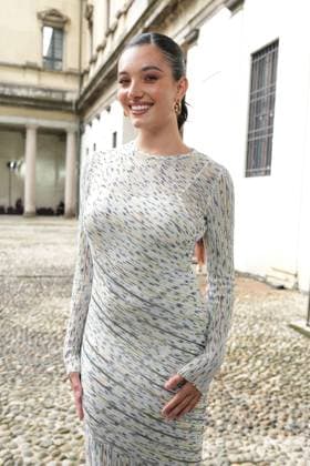 Milan, Milan Women s Fashion Week Spring Summer 2026 - Women s Fashion, Spring Summer 2026. - Missoni fashion show - arrivals in the photo: Mariasole Pollio  Copyright: xRiccardoxGIordanox xipa-agency.netx xRiccardoxGiordano IPAx IPA_Agency_IPA65683547