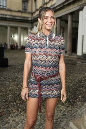 Milan, Italy: Milan, Milan Women s Fashion Week Spring Summer 2026 - Women s Fashion, Spring Summer 2026. - Missoni fashion show - arrivals in the photo: Diletta Leotta Milan Italy  - ZUMAp169 20250924_zea_p169_732 Copyright: xRiccardoxGIordanox