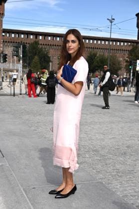 Milan, Jil Sander - Arrival of Guests - Milan Fashion Week - Womenswear Spring Summer 2026. Pictured: Miriam Leone  Copyright: xSimonexComix xipa-agency.netx xSimonexComix IPA_Agency_IPA65649613